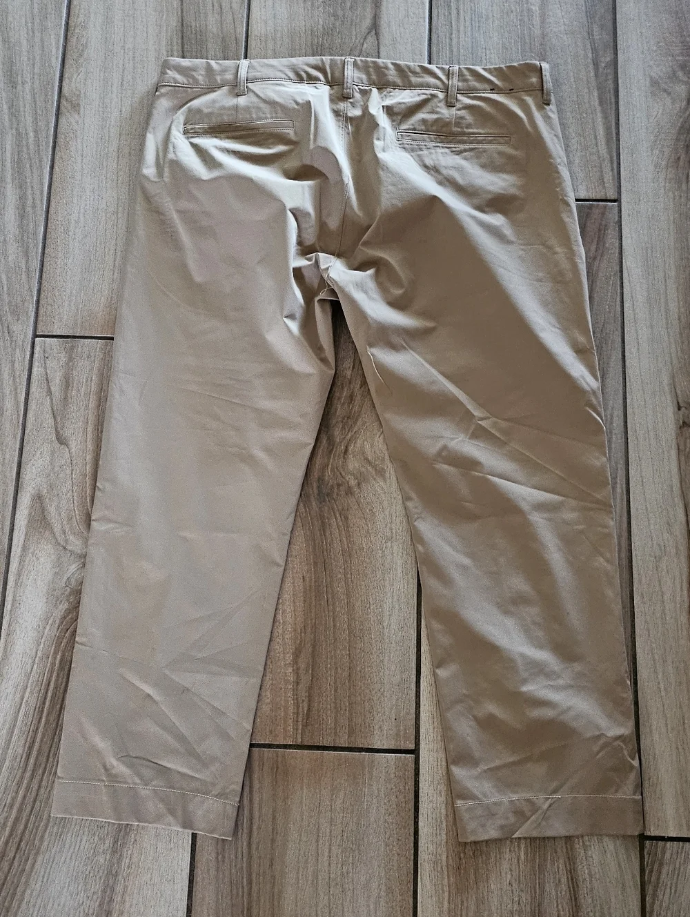 J.Crew Flex Slim Chino Pants Men’s 38x32 Khaki Beige Stretch Casual Flat Front.